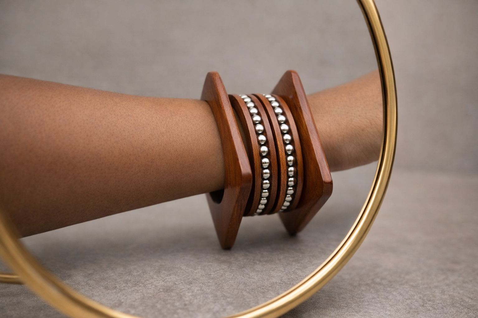 Viraah Handcrafted Wooden Bangles
