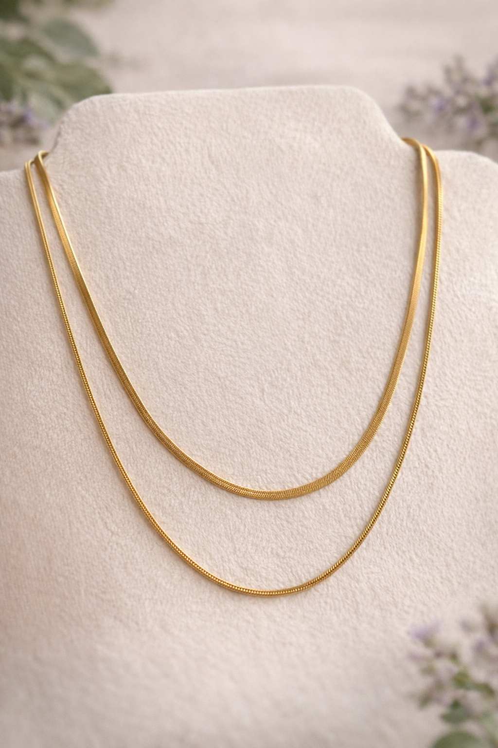 Golden Serenity Layered Necklace