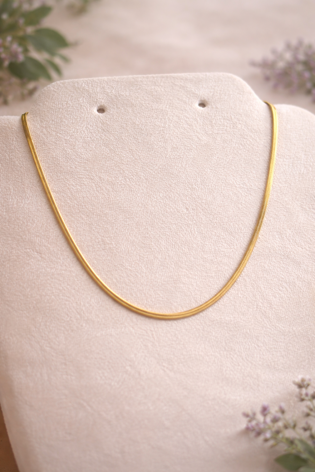 Timeless Gold Flat Luxe Necklace