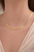 Timeless Gold Flat Luxe Necklace