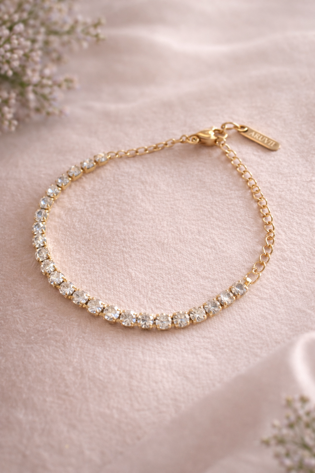 Crystal Glow Tennis Bracelet