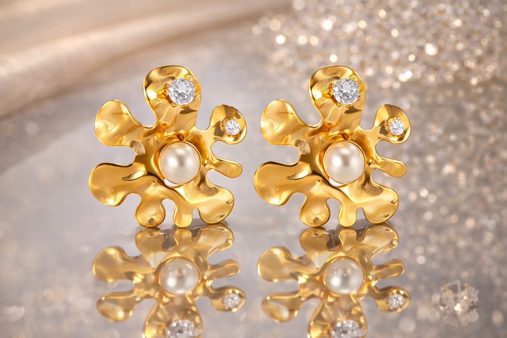 Pearl Aura Bloom Earring