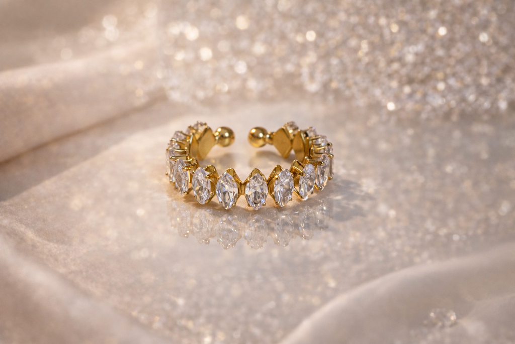 Marquise Glow Adjustable Ring