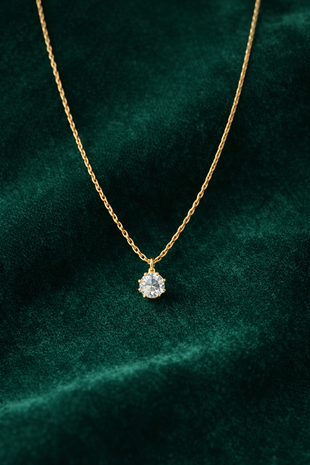 Solitaire Spark Necklace