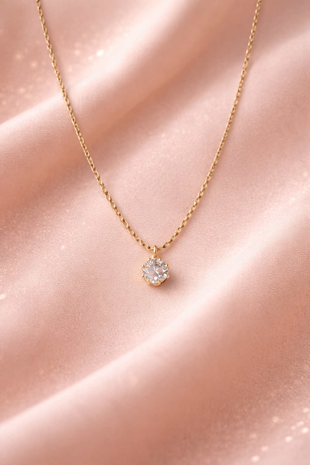 Solitaire Spark Necklace