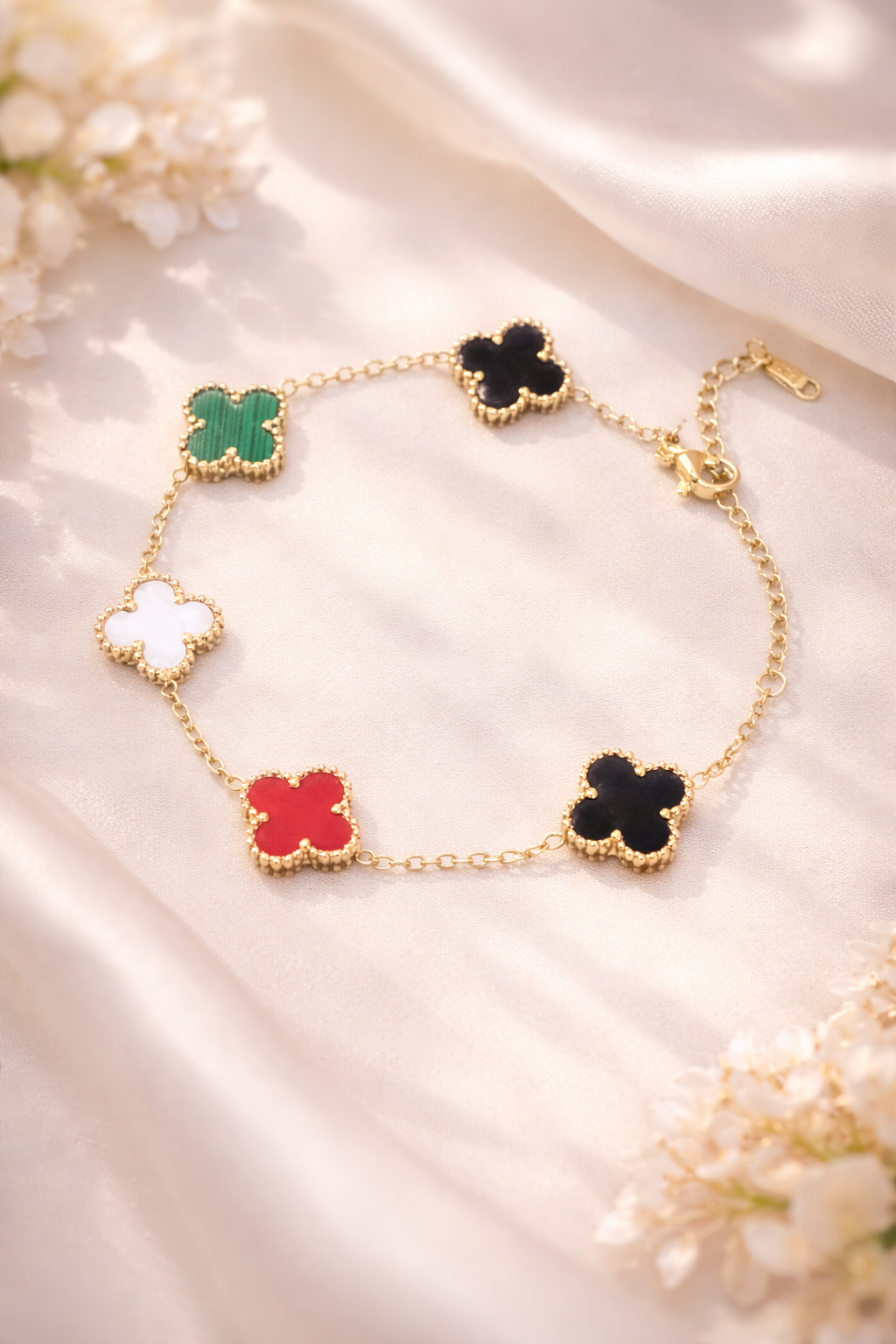 Multicolor Clover Bracelet