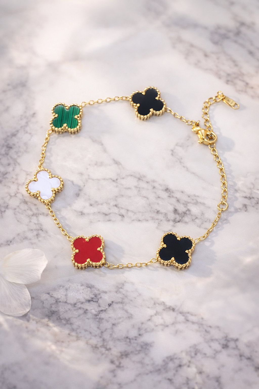 Multicolor Clover Bracelet