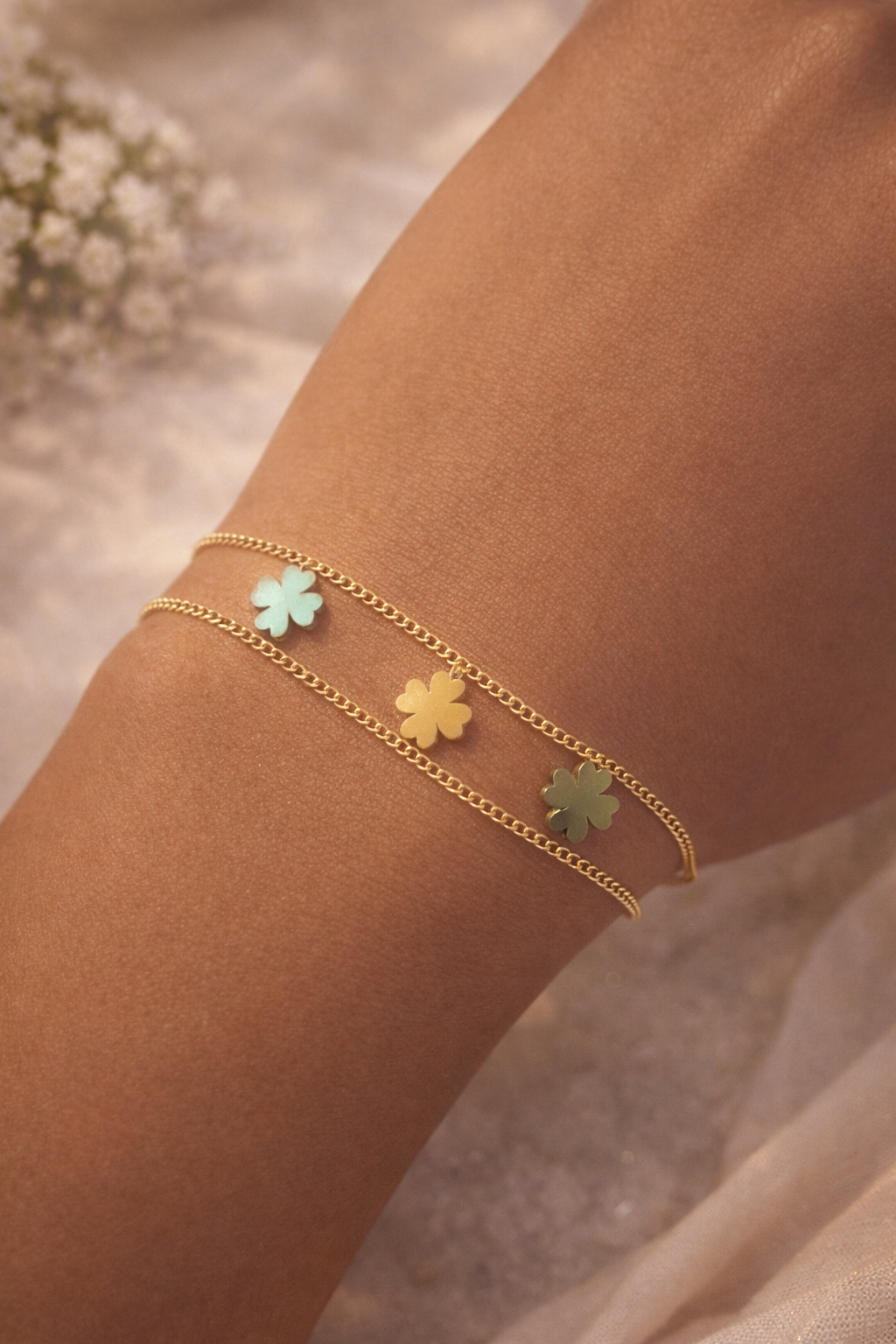 Lucky Petal Gold Bracelet