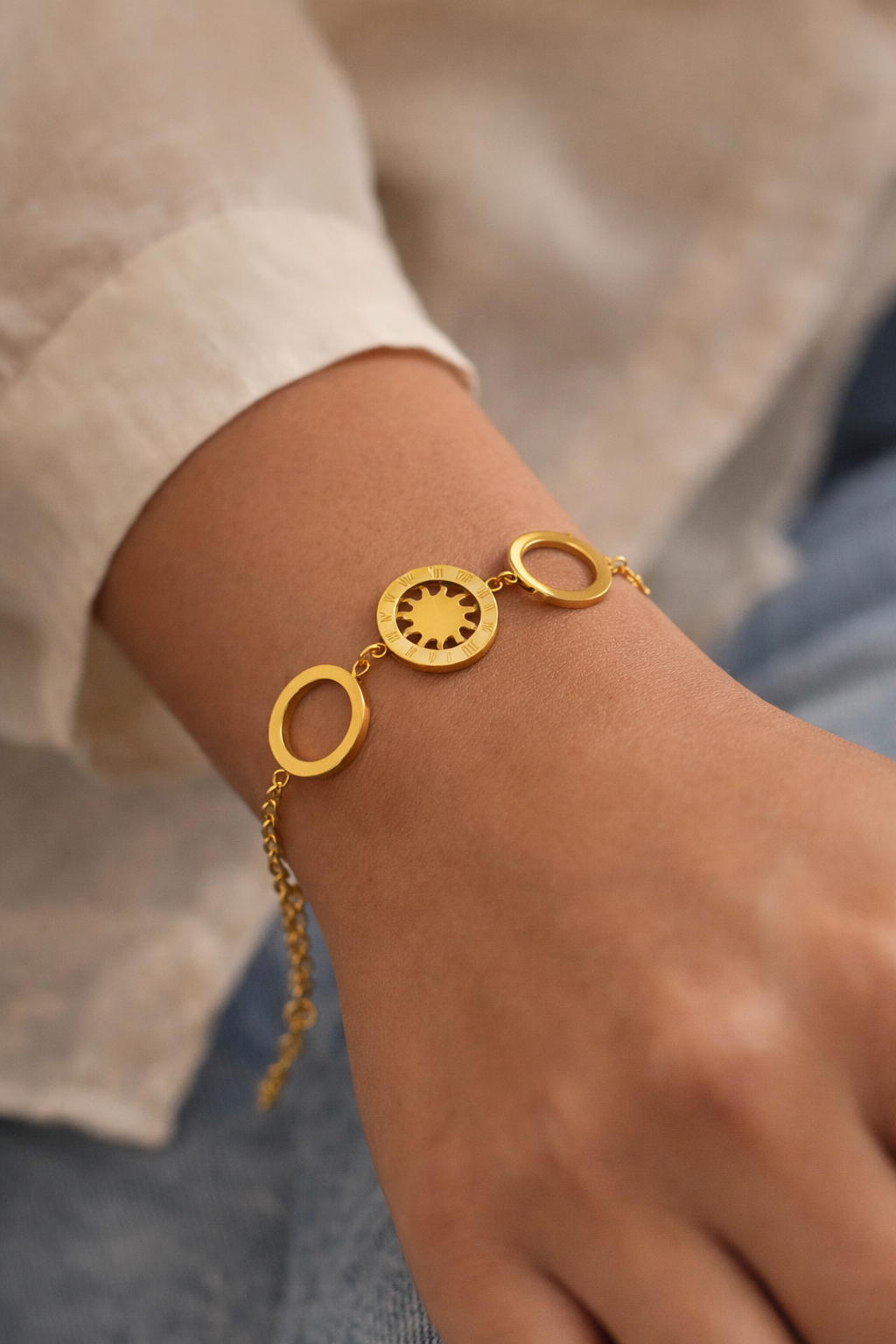 Aurelia Sun Circle Bracelet