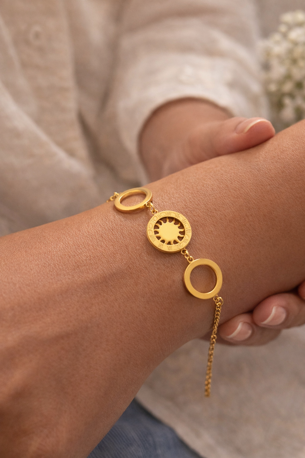 Aurelia Sun Circle Bracelet